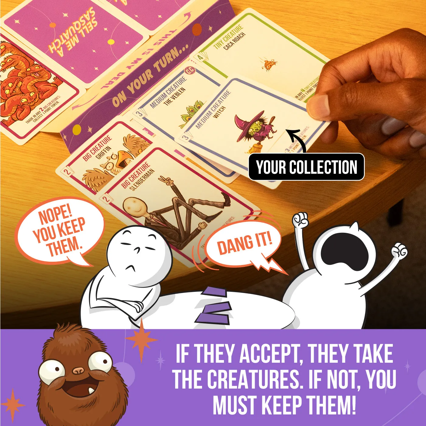 Sell Me A Sasquatch gioco bluff tradimento