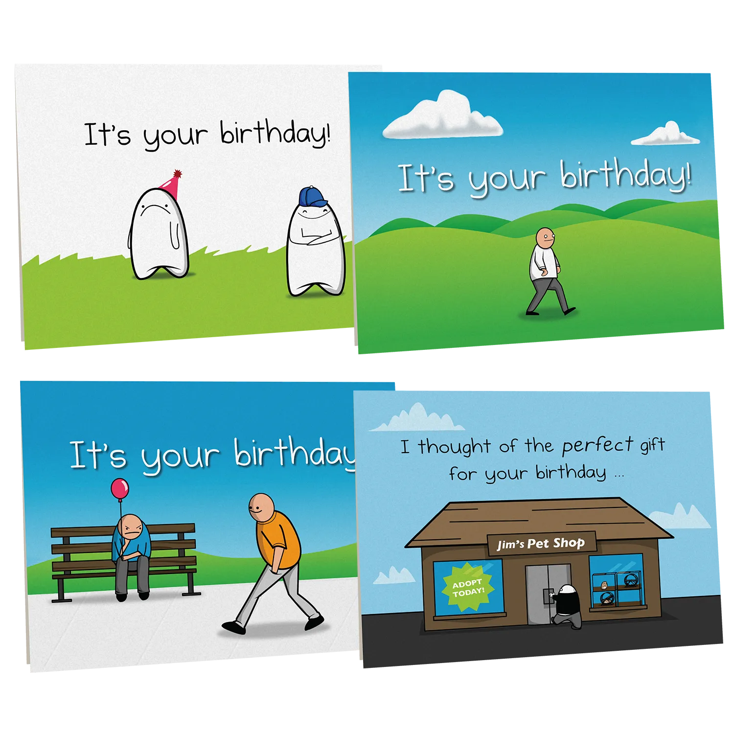 Exploding Kittens NSFW Birthday Cards Vol. A biglietti auguri 4 pack adulti