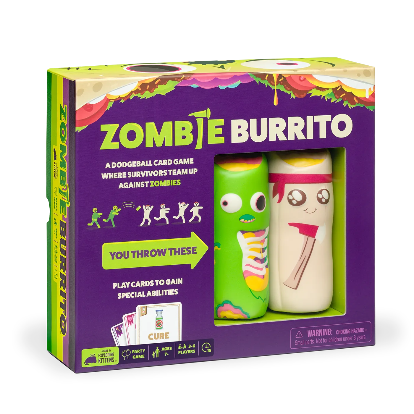 Exploding Kittens Zombie Burrito gioco da tavolo a squadre